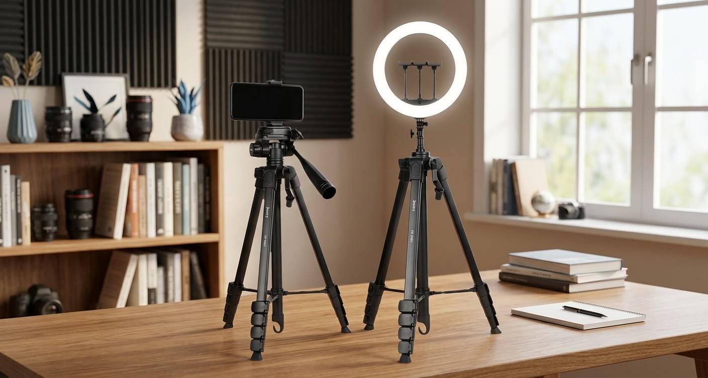 Jmary KP-2201 Tripod Review: স্মার্টফোন, রিং লাইট ও ক্যামেরার জন্য উচ্চতা-সমন্বয়যোগ্য ট্রাইপড