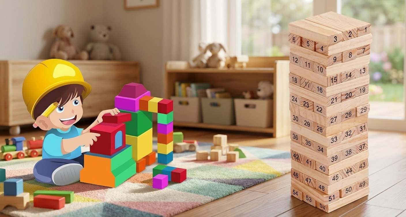 Happy One Creative Wooden Rainbow Jenga 18cm: শিশুদের বুদ্ধি, সৃজনশীলতা ও মনোযোগ বাড়ানোর মজার খেলা