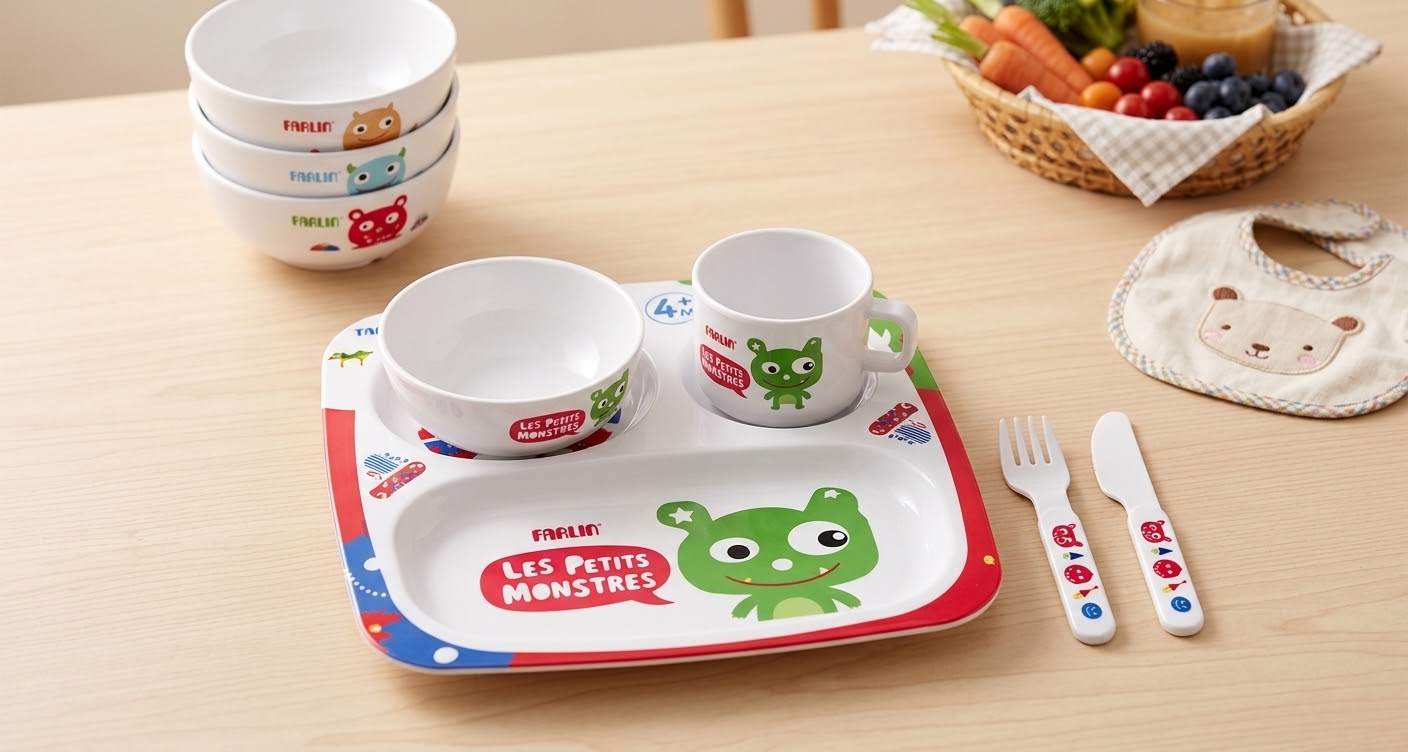 Farlin Tableware Set : শিশুর খাবারের সময়কে আরও গোছানো করতে উপযোগী গিফট