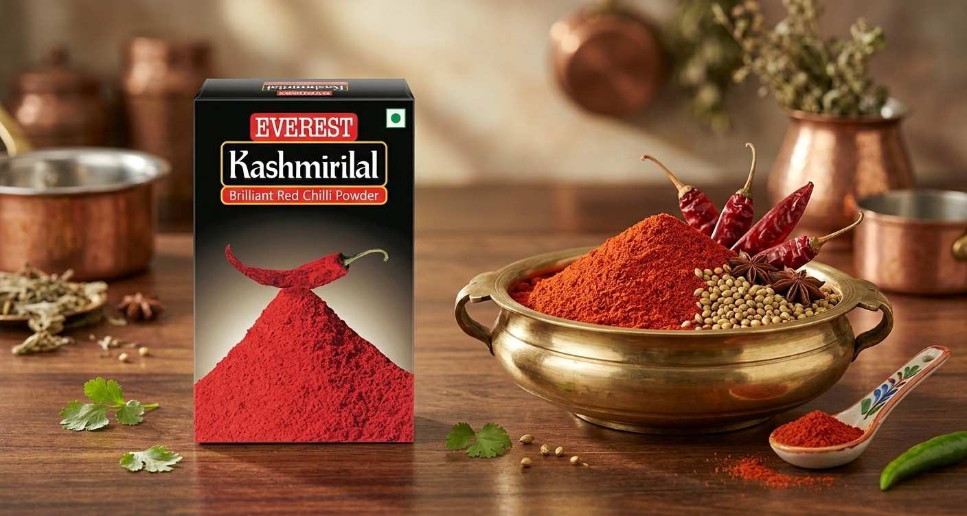 তরকারিতে সেরা রঙ ও হালকা ঝাল পছন্দ? জানুন Everest Kashmirilal Chilli Powder-এর জাদু!