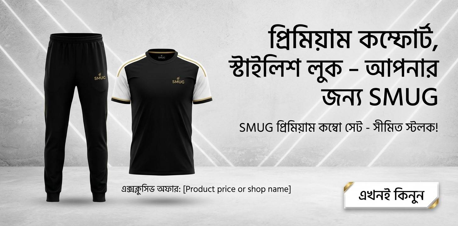 SMUG নিয়ে আসলো আরাম ও স্টাইলের টি শার্ট ও ট্রাওজারের কম্বো