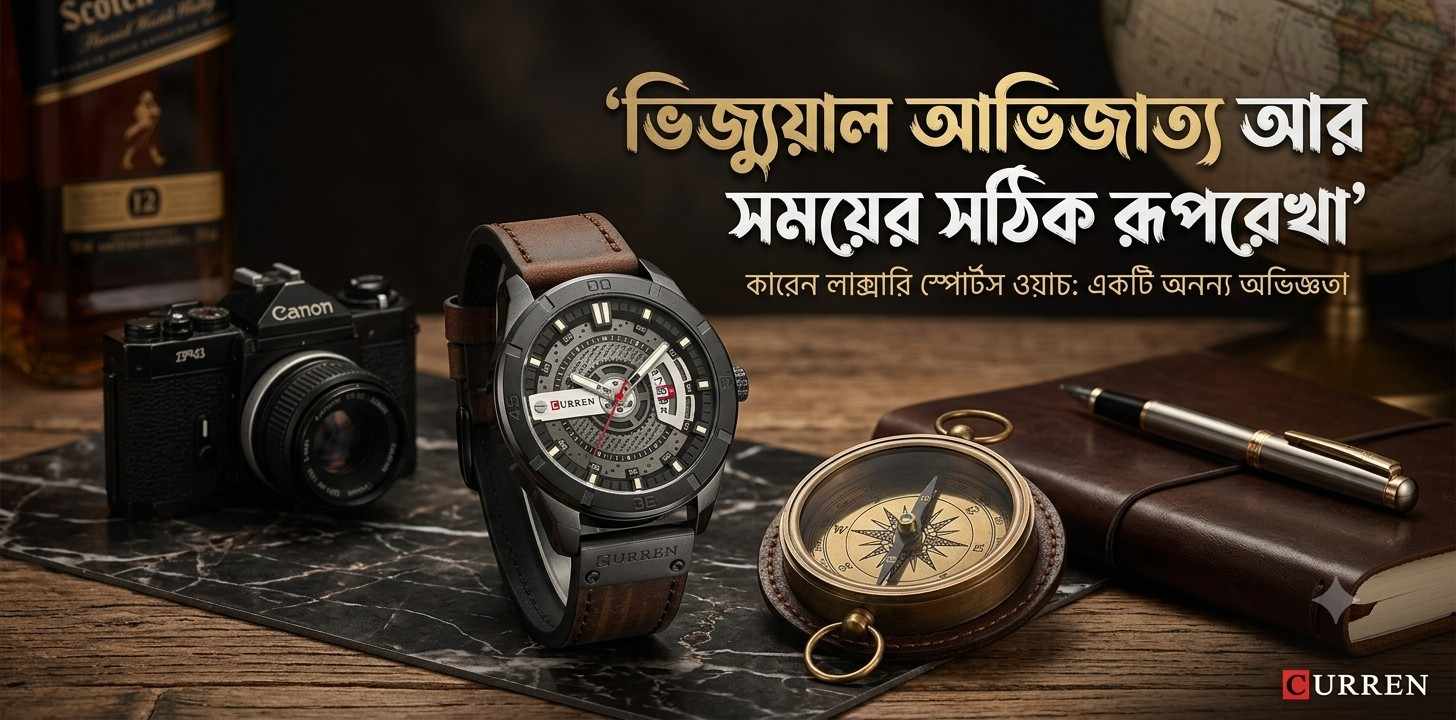 CURREN Sports Watch  – স্টাইল ও পারফরম্যান্সের চমৎকার সমন্বয়