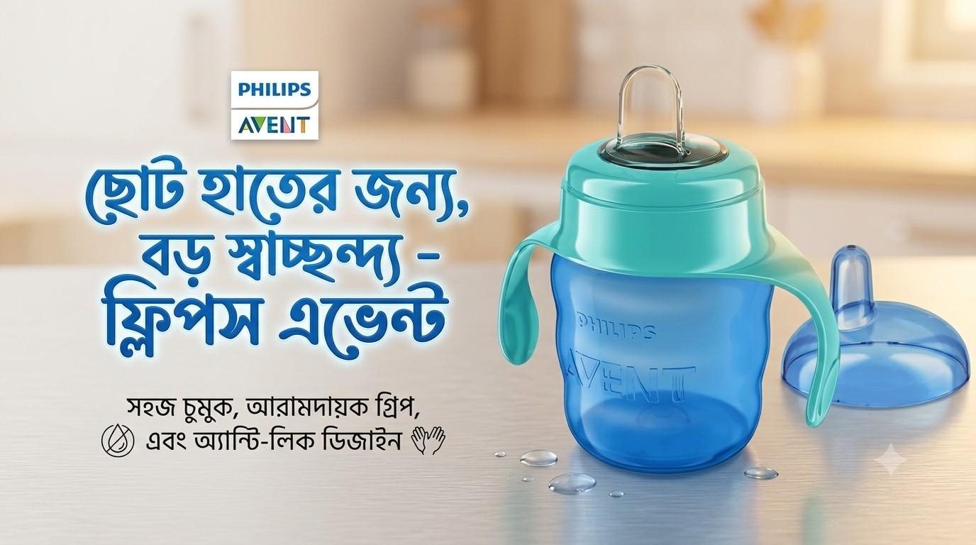Philips Avent Easy Sip Spout Cup  – শিশুর স্বনির্ভরভাবে পান করা শেখার আদর্শ সঙ্গী