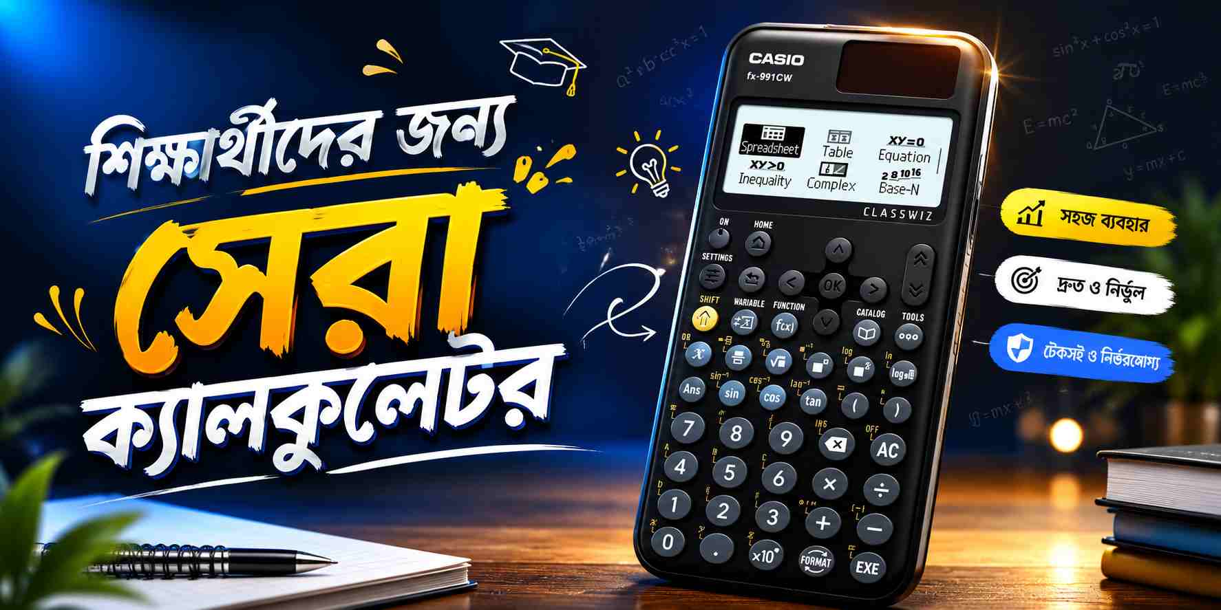 শিক্ষার্থী ও প্রকৌশলীদের জন্য  সেরা ক্যালকুলেটর