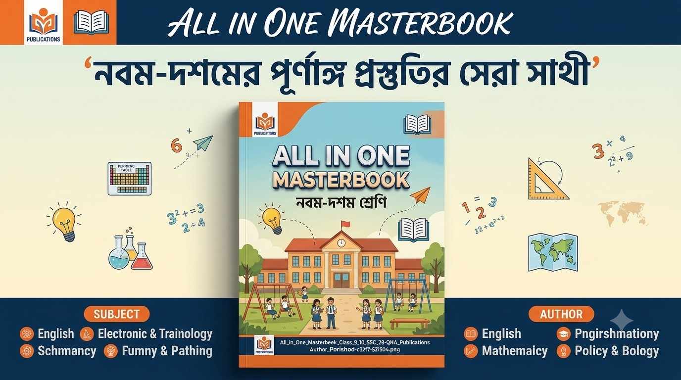 কিউএনএ অল ইন ওয়ান মাস্টারবুক নবম-দশম শ্রেণি  : বোর্ড পরীক্ষার পূর্ণাঙ্গ প্রস্তুতির নির্ভরযোগ্য সহায়ক