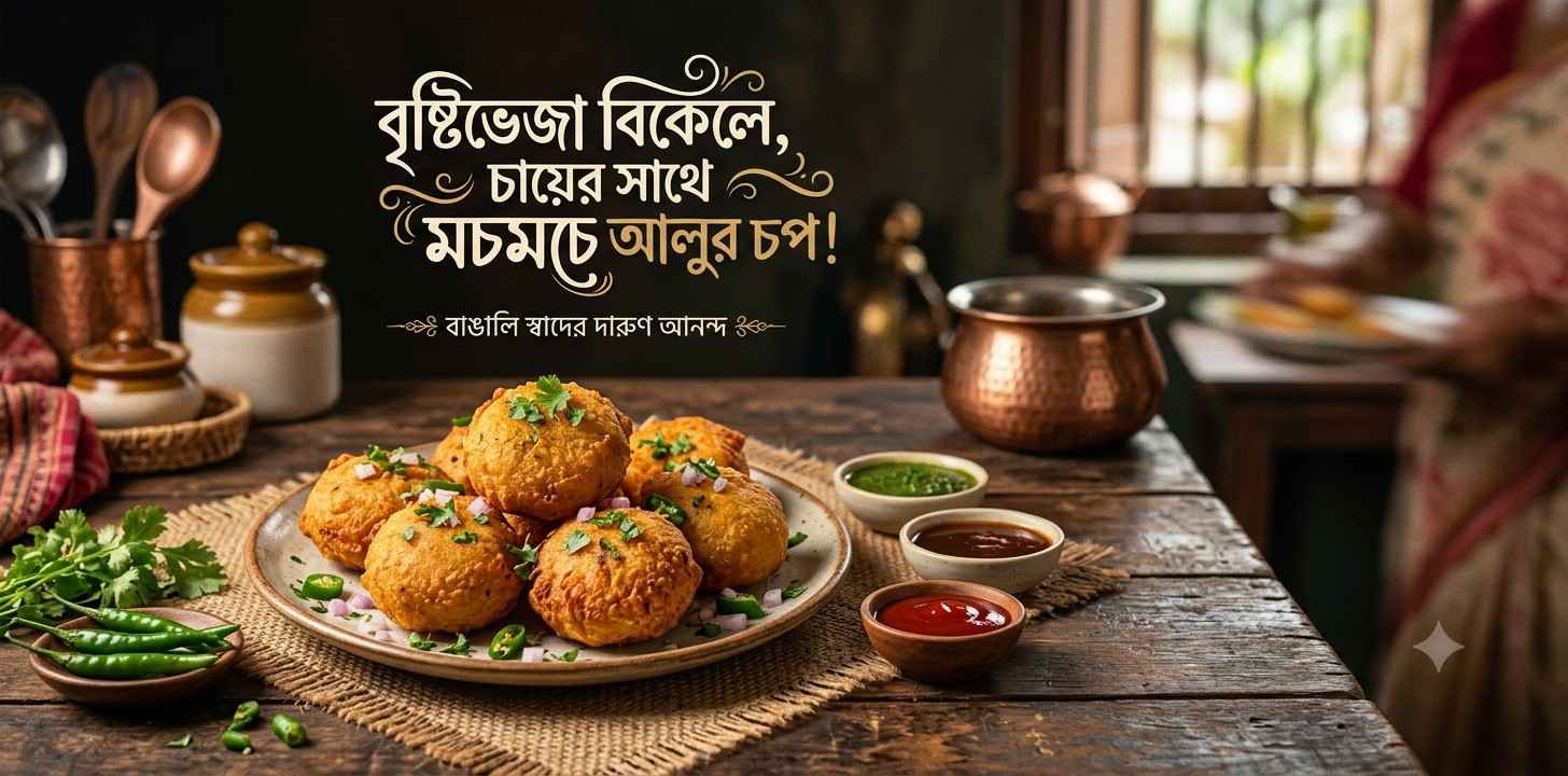 আলুর চপ রেসিপি (ঘরোয়া স্টাইলে সহজ ও মুচমুচে)