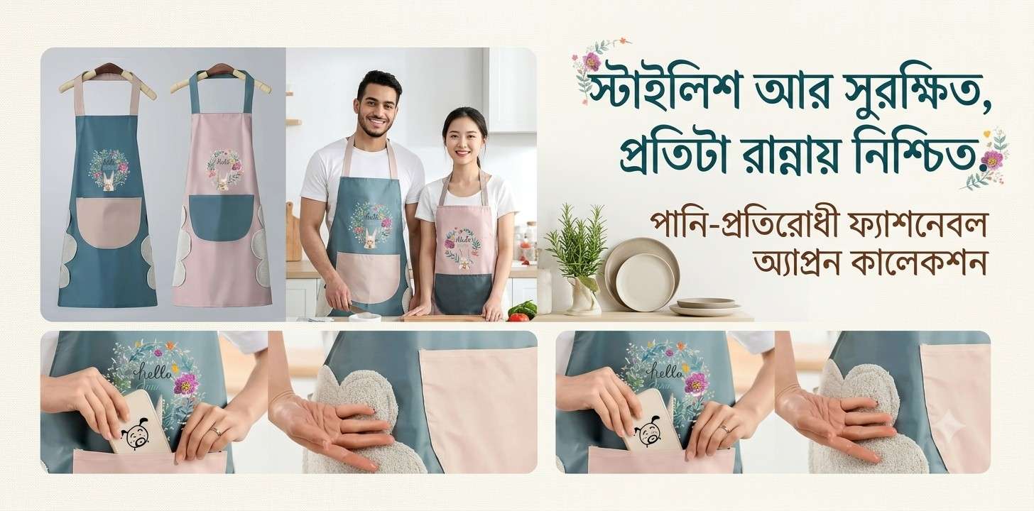 রান্নাঘরে দাগমুক্ত থাকার জন্য ওয়াটারপ্রুফ এপ্রোন কেন প্রয়োজন?