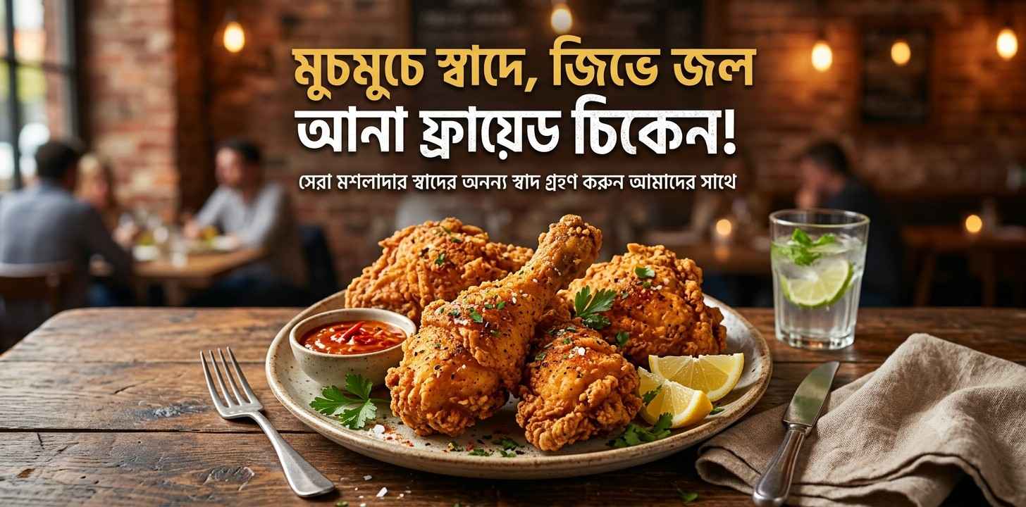 বাংলা স্টাইলে চিকেন ফ্রাই রেসিপি (সহজ ও মচমচে)