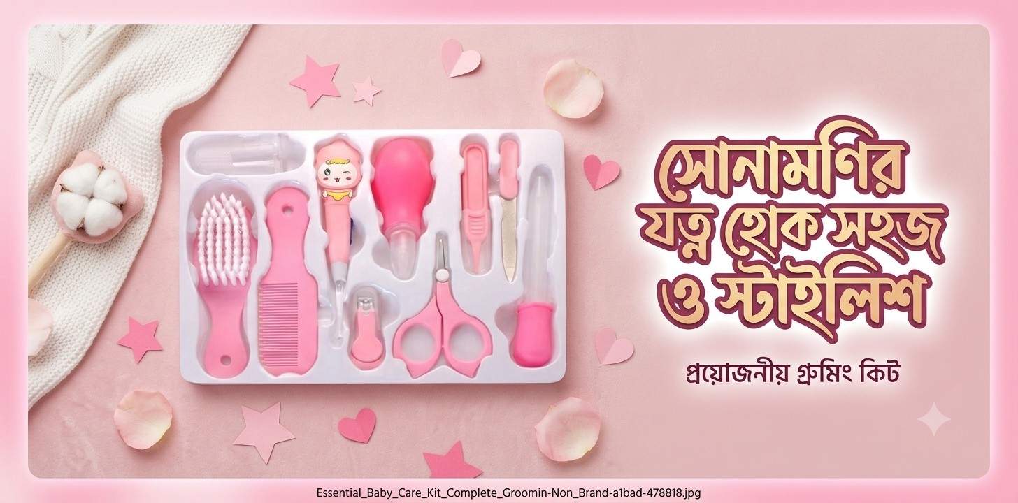 Essential Baby Care Kit : নবজাতকের দৈনন্দিন পরিচর্যার জন্য একটি সম্পূর্ণ গ্রুমিং ও হেলথকেয়ার সেট