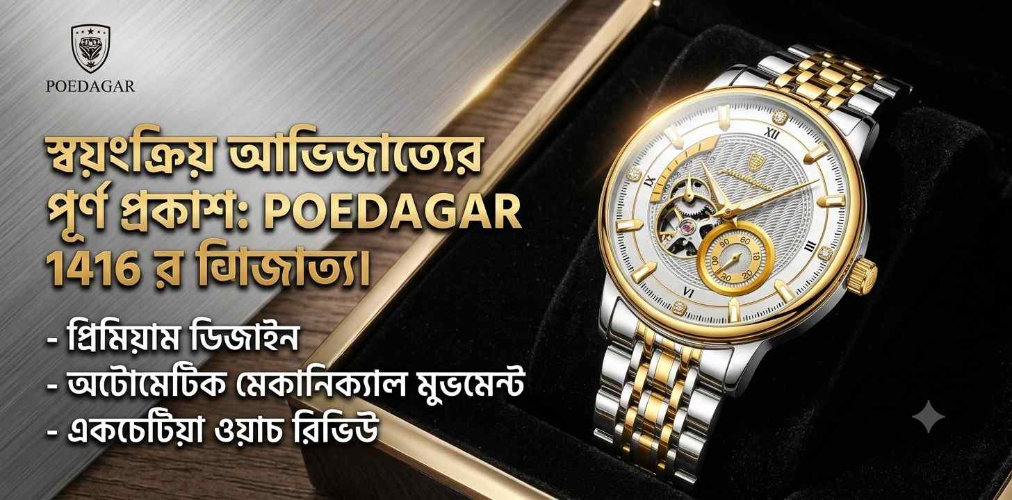 প্রিমিয়াম লুকের POEDAGAR 1416 অটোমেটিক মেকানিক্যাল ওয়াচ ফ্যাশানের জন্য প্রয়োজন?