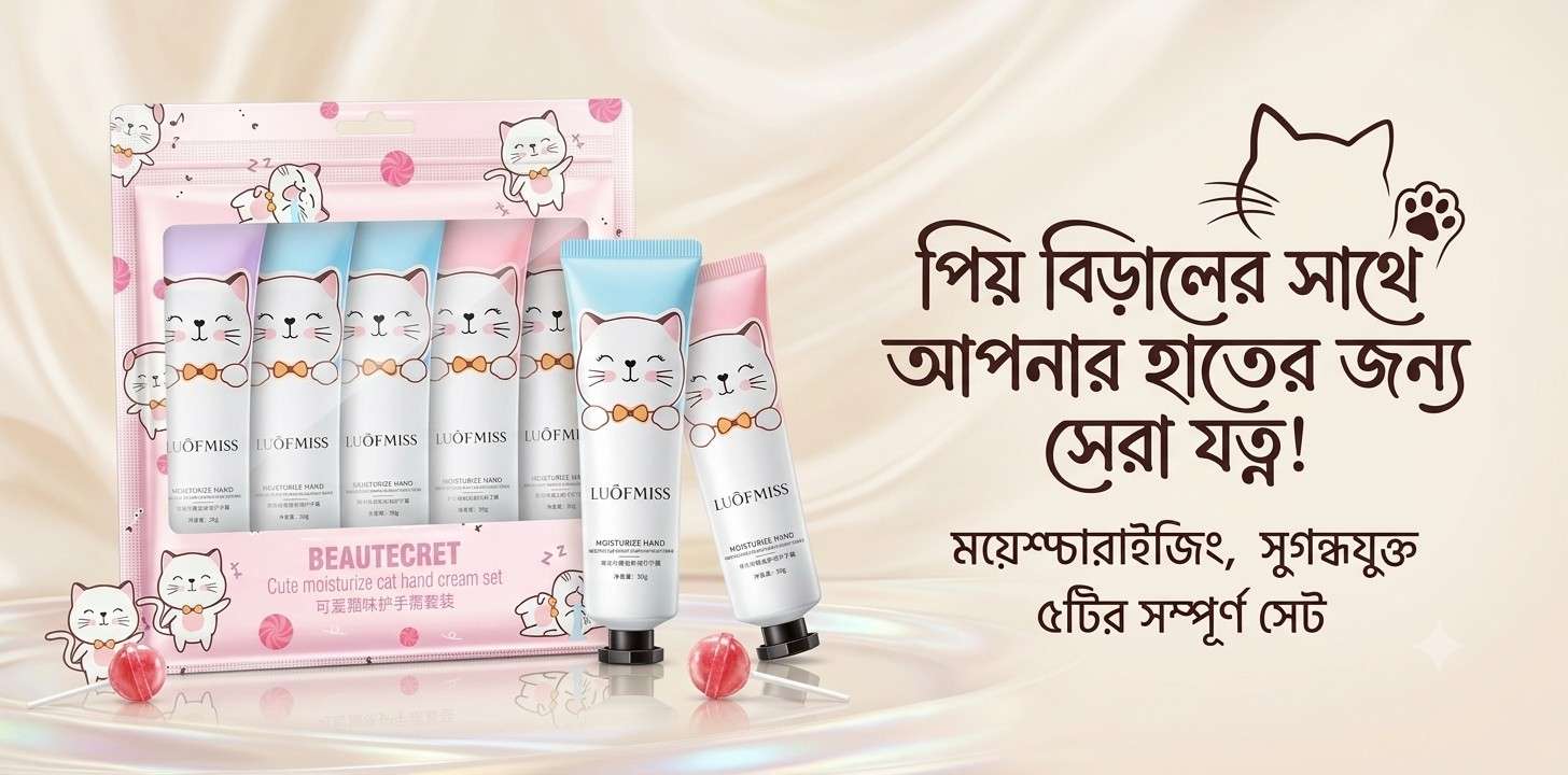 Luofmiss Beautecret Cute Cat Hand Cream হ্যান্ডকেয়ার রিভিউ