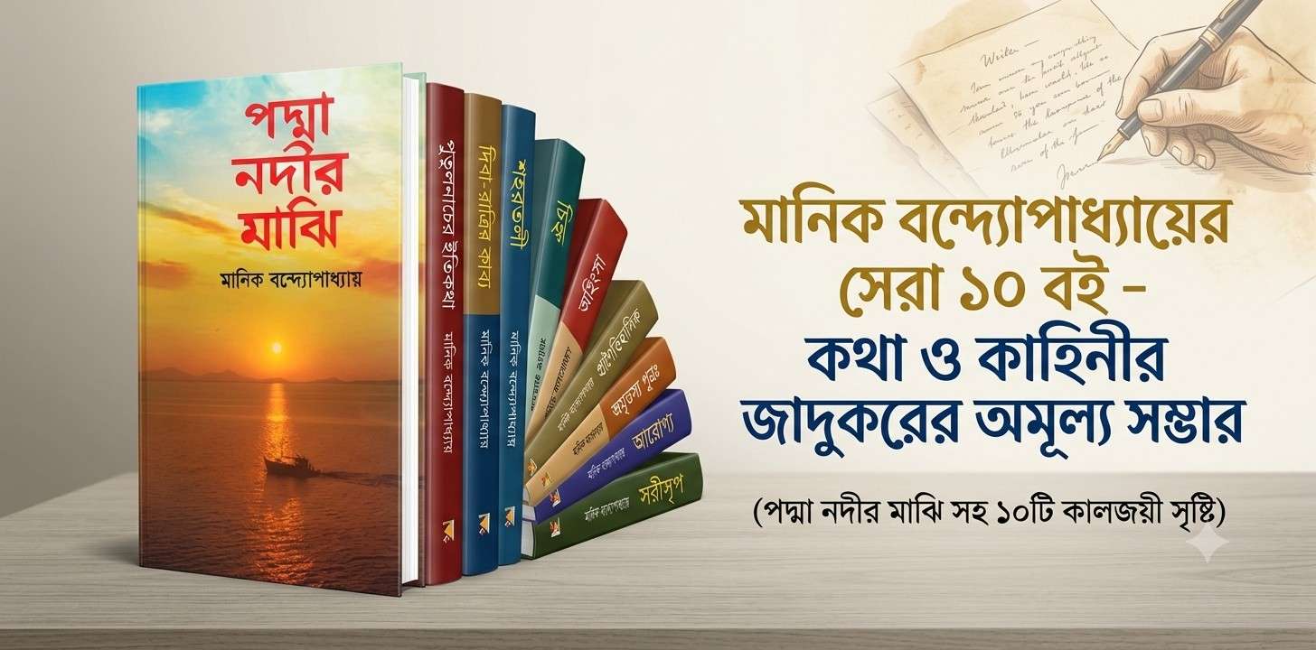 কথাশিল্পের জাদুকর মানিক বন্দ্যোপাধ্যায়ের সেরা ১০ বই