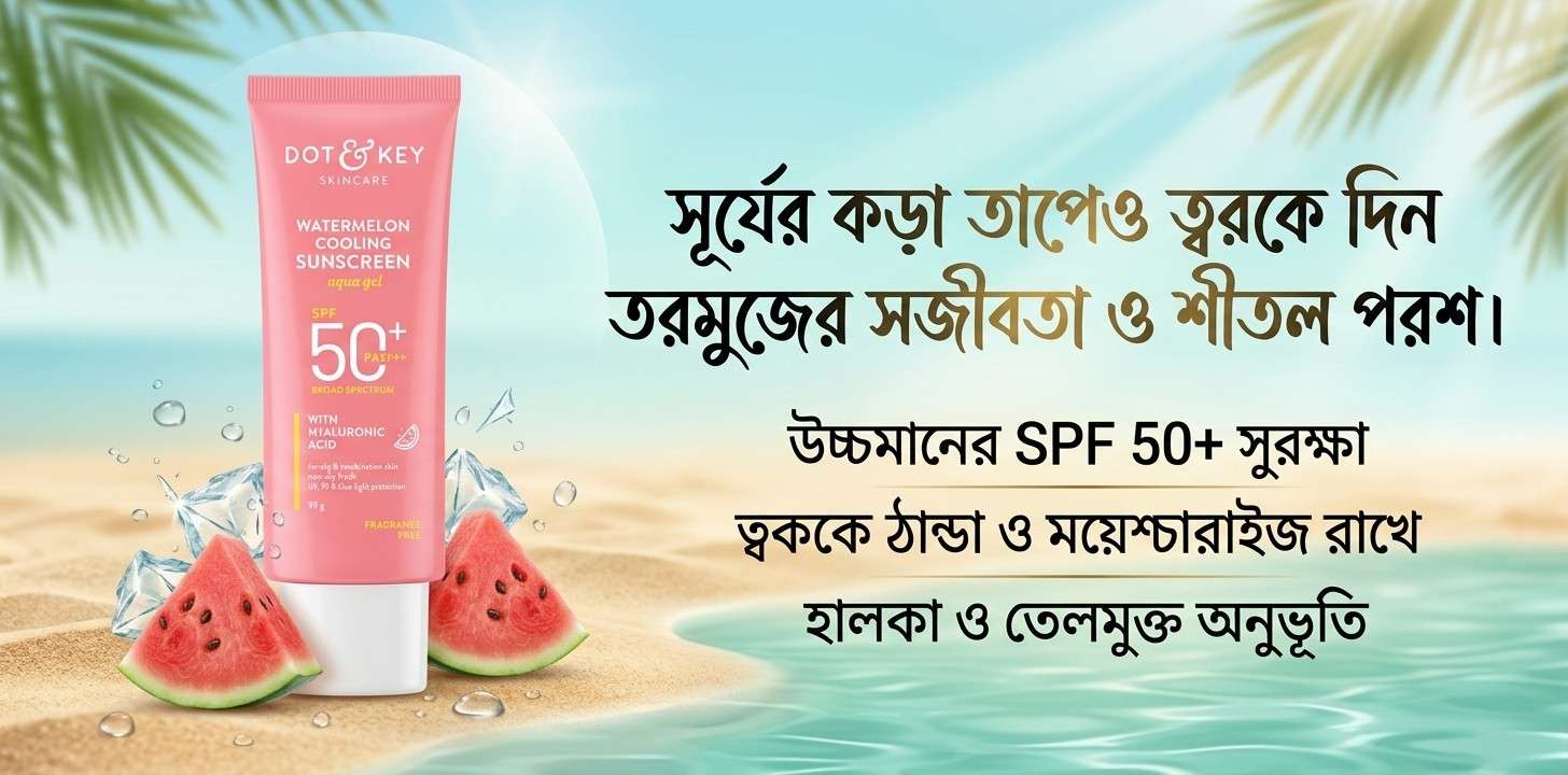 গরমে ত্বকে কুলিং অনুভূতি দিতে Dot & Key নিয়ে আসলো তরমুজ মিশ্রিত সানস্ক্রিন